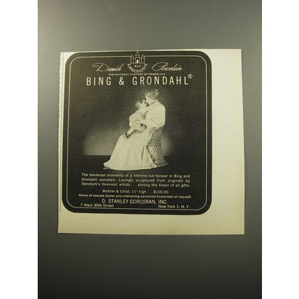 1951 Bing & Grondahl Porcelain Advertisement - Mother & Child