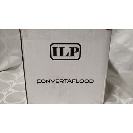 ILP outdoor LED floodlight fixture 52W 6800 lumens 9"x6" 120-277V BLACK