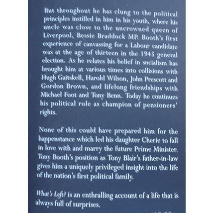 What's Left? Tony Booth Political Memoirs