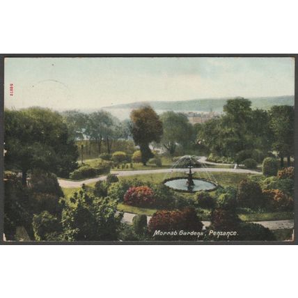 Morrab Gardens, Penzance, Cornwall, 1911 - Frith's Postcard