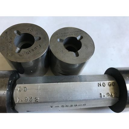 lot THE PIPE MACHINERY GO NO GO PLUG GAGE 1.932 1.942 1.9415 1.940,AC