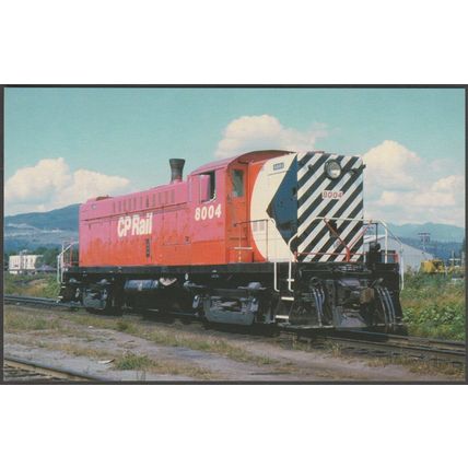Canadian Pacific Baldwin DRS44-1000 #8004 at Coquitlam - Railcards Postcard