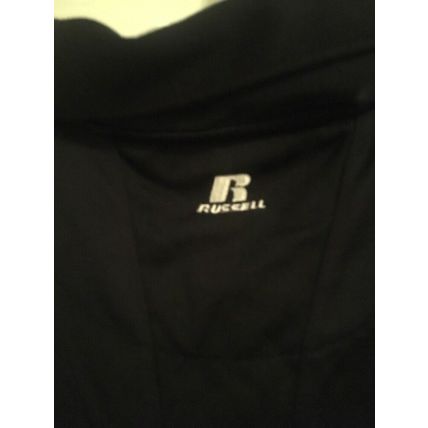 Russell Athletic Men's Black Polo Shirt Button & Pullover Size Medium