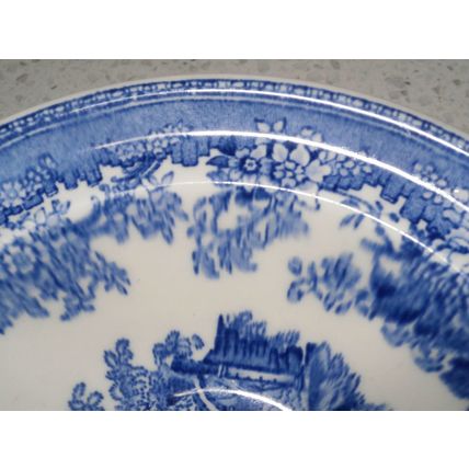 Mason's Ironstone Blue & White Fountains Dessert Bowl