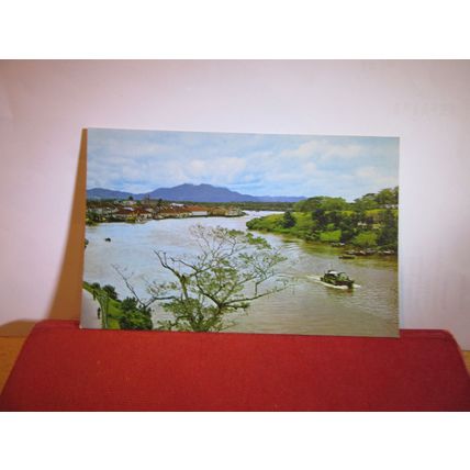 SARAWAK RIVER, KUCHING, SARAWAK, MALAYSIA unused postcard =