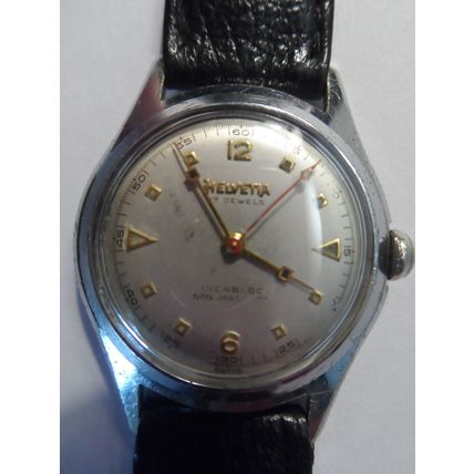 1955 Helvetia 3126 17 Jewels Fully Working Mechanical Watch