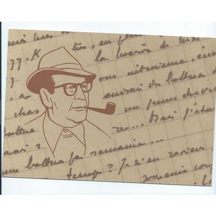Switzerland stamps. 1994 Georges Simenon used in card (AF695)