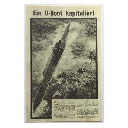 WW2 British Air Drop Leaflet. - Code EH.510/xviii. - Battle of the Atlantic.