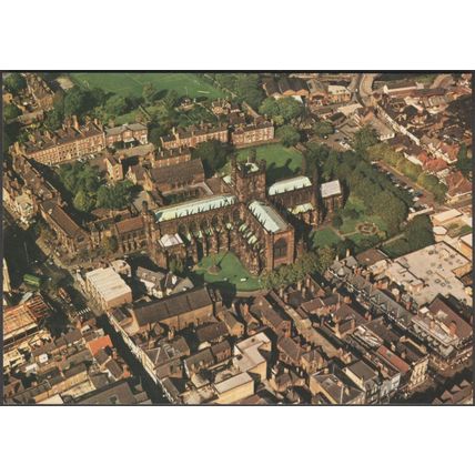 Aerial View, Chester Cathedral, Cheshire, c.1970s - Pitkin Pictorial Postcard