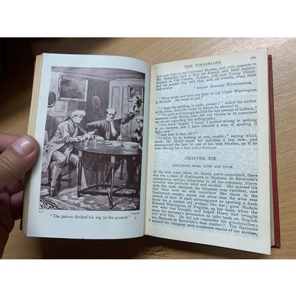 c1910s W M THACKERAY "THE VIRGINIANS" FICTION ILLUSTRATED ANTIQUE BOOK (P3)