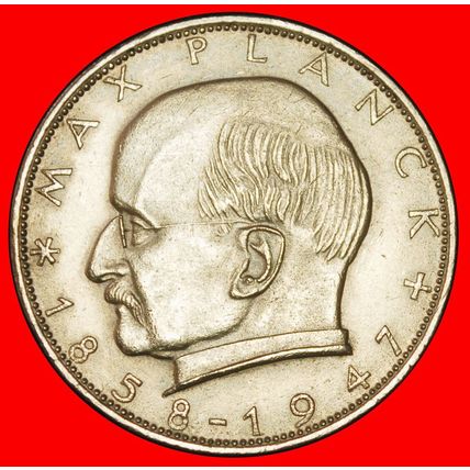 Ⰶ NOBEL PRIZE 1918: GERMANY★ 2 MARKS 1969J PLANCK 1858-1947★LOW START★NO RESERVE