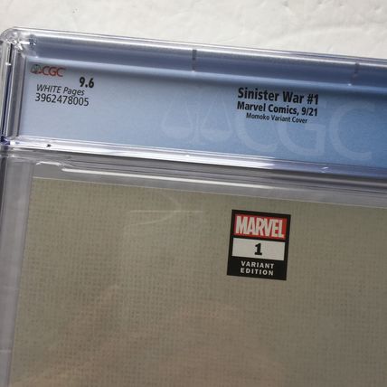 2021 Marvel Comics Sinister War Peach Momoko Variant #1 CGC 9.6