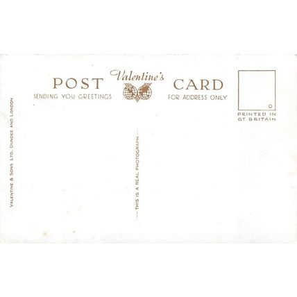 Donegal Square N,, Belfast : Valentine's sepia real photo-style postcard R4223