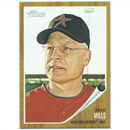 2011 Topps Heritage - #12 - Brad Mills MG