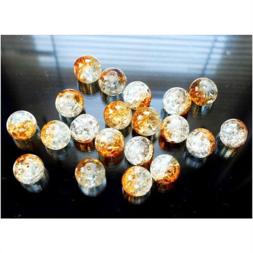 10 no. Modern Art Sparkle Crackle 10mm Beads Jewellery Making 2012