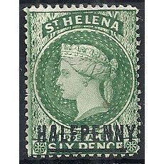 St Helena 1884 SG35 1/2d Green Mounted Mint...