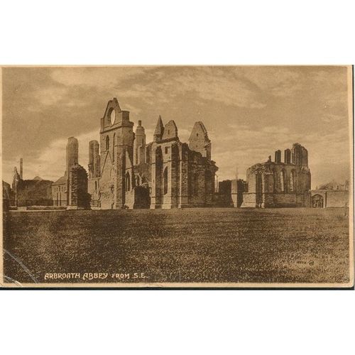 Antique Valentine's Postcard 1915 - Arbroath Abbey From S.E., Scotland - 1527X