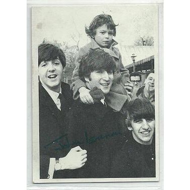 BEATLES 2nd series ' Paul , John & Ringo ' card # 104 .. green back (1964)