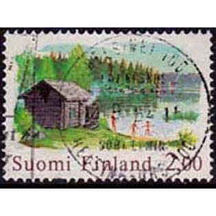 Finland 1977 Sauna Lake 2,00 Used Stamp