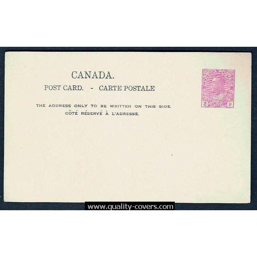 Canada #P33j Postal Card MINT Admiral