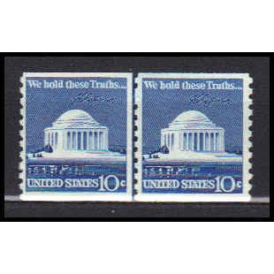 1520 10c Jefferson Memorial Fine MNH CLP CA0083