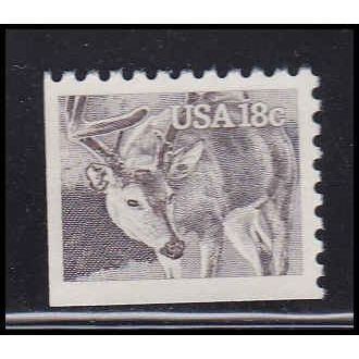 1888 18c Whitetailed Deer Fine MNH Dry Gum BPS V4669