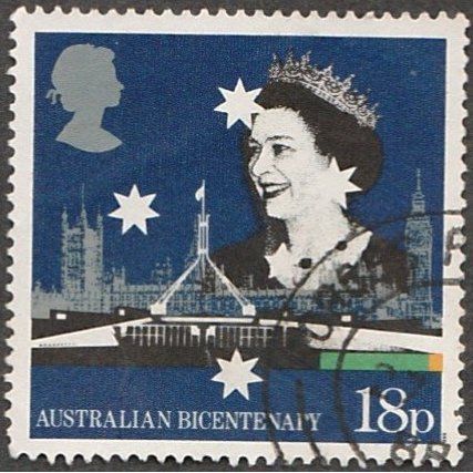 1988 Bicentenary of Australian Settlement. 18 Value. Parliament Bldgs. Fine Used