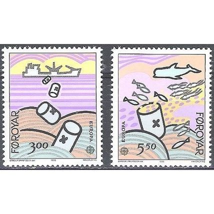 Foroyar 1986 Michel 134 - 135 Neuf ** Cote (2013) 6.00 Euro Europa CEPT