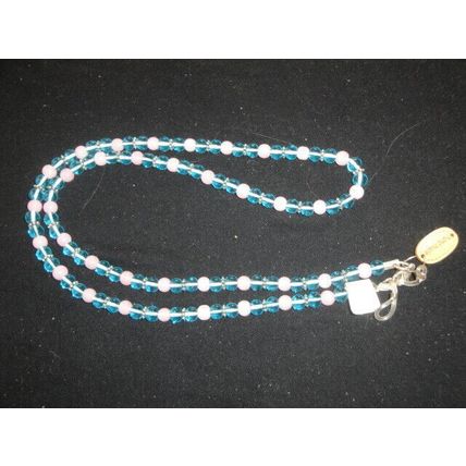 29" lake blue & solid pink glass lanyard cord sun reading driving glasses