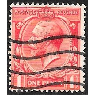 1912 -1913 King George V - 1d Red Used C5