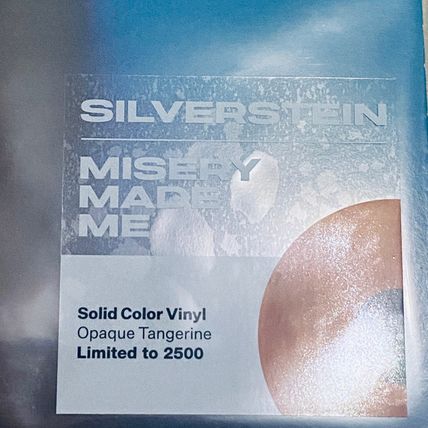 Silverstein - Misery Made Me (LP, Album, Ltd, Ora) (Mint (M)) - 3454240737