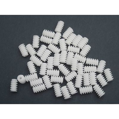 6 MM DIAMETER 10 MM LENGTH PLASTIC WORM GEARS X 50