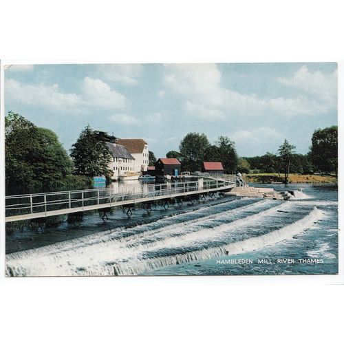 Hambleden Mill River Thames Mill End Buckinghamshire Postcard 2669
