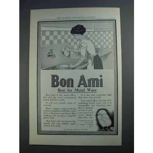 1912 Bon Ami Cleanser Ad - Best for Metal Ware