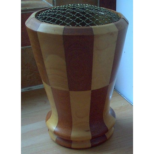 L'ETACQ 'Cambridge Ware style' WOODEN VASE, retro, vintage, shabby chic