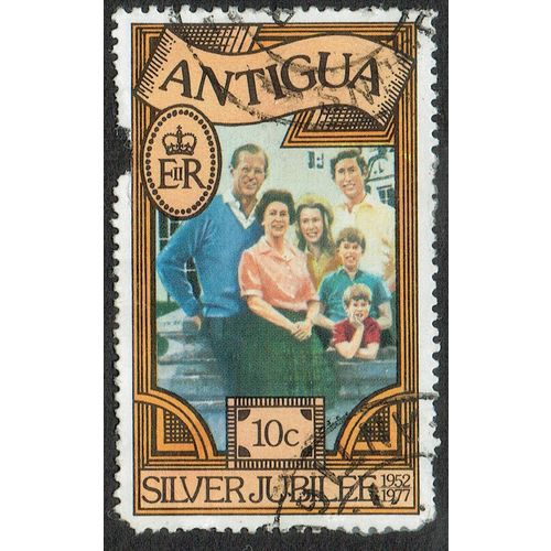 Antigua 1977 Silver Jubilee 10c Multicoloured SG526 AvU