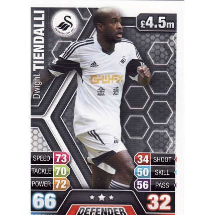 Match Attax 2013/2014 296 Dwight Tiendalli Swansea City