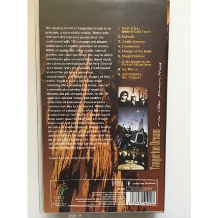 TANGERINE DREAM - THE DREAM VIDEO MIXES (VHS TAPE)