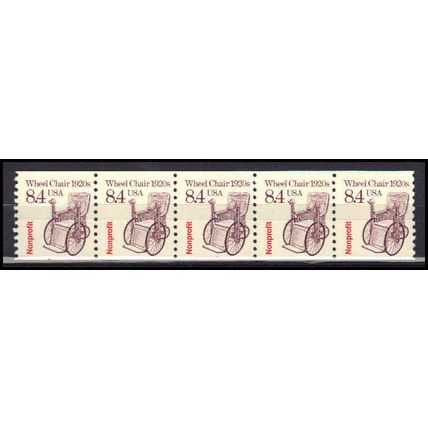 2256 8.4c Wheel Chair Fine MNH Dry Gum PNC 1/5 X3017