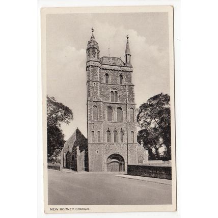 The Church New Romney Postcard Kent