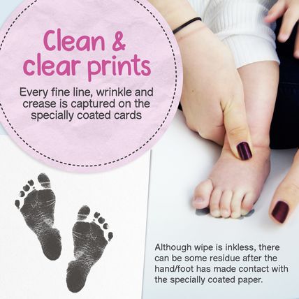 Baby Hand Footprint Kit New Cheap Gift Inkless Boy Girl Impression Prints Frame