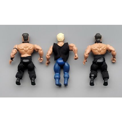 awa wwf ljn hasbro road warriors paul ellering, hawk & animal wrestling figures