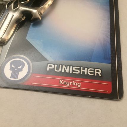 NEW Marvel Punisher Skull Logo Pewter Keyring