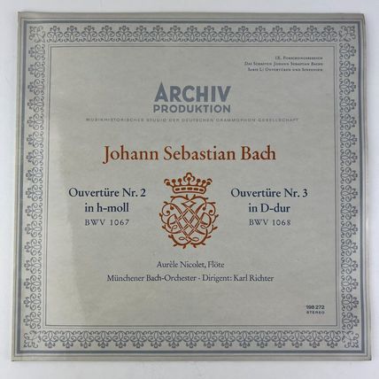 Johann Sebastian Bach Ouvertüre Nr. 2 & 3 Vinyl LP Record Album IMPORT 198 272