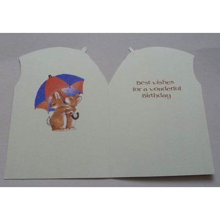 5 x MARGARET SHERRY COLLECTION BIRTHDAY CARDS - BEST BUNNY COMPANY - UNUSED