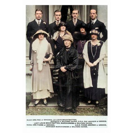 rc0861 - Dowager Marchioness of Milford Haven & Others - photograph 6x4