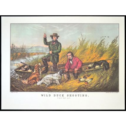 WILD DUCK SHOOTING 1952 Arthur Fitzwilliam Tait - Nathaniel Currier PRINT
