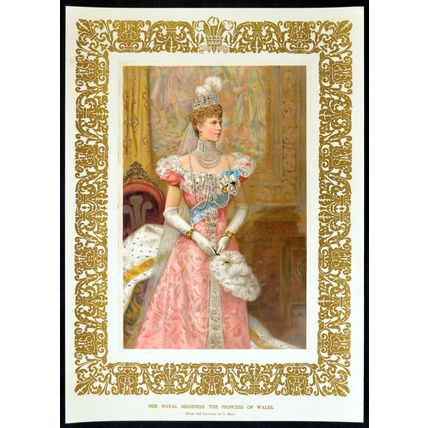 HER ROYAL HIGHNESS THE PRINCESS OF WALES 1902 Samuel Begg PRINT