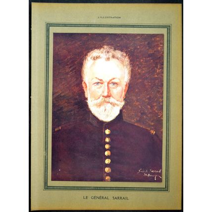GENERAL SARRAIL 1915 FRANCE WORLD WAR I PRINT