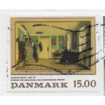 DENMARK DANMARK 1994 ART BENDZ HOME INTERIOR FRA AMALICADE & MR, BRODRE15Kr
